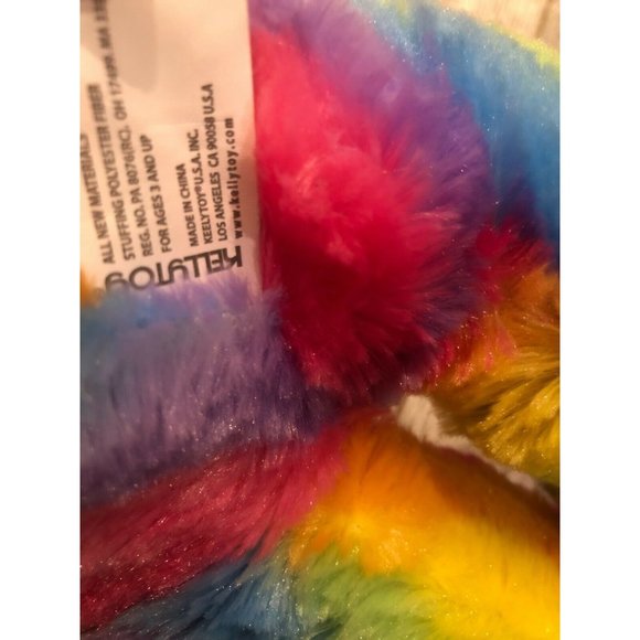 Rainbow Bear Kellytoy Plush Stuffed Animal 15" Tall Gay‎ Pride LGBTQ Teddy Toy - Picture 4 of 8